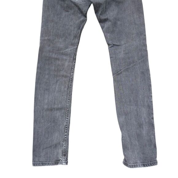 Levi’s 511 Skinny Jeans Men’s Size 29x30  Black Wash Mid Rise 5 Pockets - Picture 7 of 8